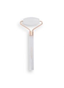 Roller facial de cuarzo transparente revolution skincare